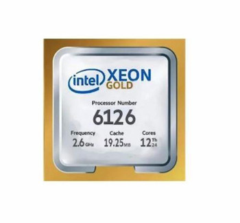 R640-6126 Dell 2.60GHz 10.40GT/s UPI 19.25MB L3 Cache Socket LGA3647 Intel Xeon Gold 6126 12-Core Processor Upgrade
