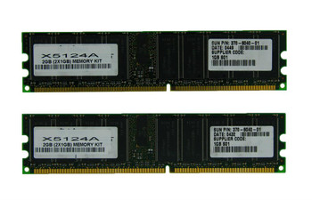 X5124A-SUN Sun 2GB (2x1GB) DDR Registered ECC 266Mhz PC-2100 Memory
