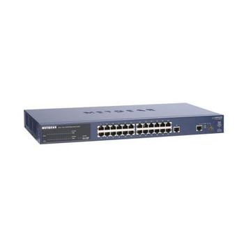 FS726TNA NetGear ProSafe 24-Ports 10/100Mbps Ethernet Smart Switch With 2 Gigabit Ports (Refurbished)