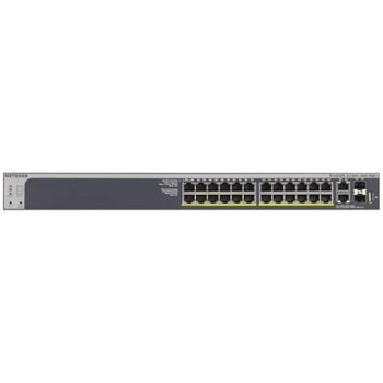 GS728TXP-100NES NetGear ProSAFE S3300-28X-PoE+ 28-Ports Gigabit Stackable Smart Managed Switch (Refurbished)