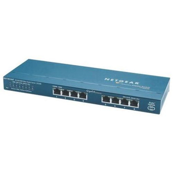 GS108NAR NetGear ProSafe 8-Ports 10/100/1000Mbps Gigabit Ethernet Switch (Refurbished)