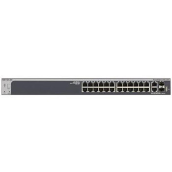 GS728TX-100NES NetGear ProSAFE S3300-28X 28-Ports Gigabit Stackable Smart Managed Switch with 2 Copper 10G (Refurbished)