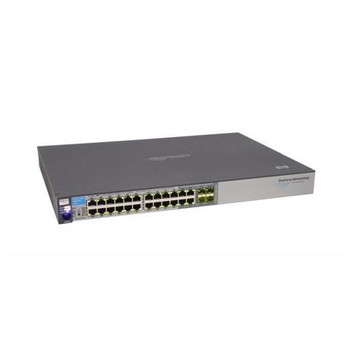 J9021-60001 HP ProCurve E2810-24G Stackable Managed Ethernet Switch 24 x 10/100/1000Base-T LAN 4 x SFP (mini-GBIC) (Refurbished)