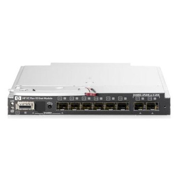 455880-B21 HP Virtual Connect Flex-10 8-Ports SFP+ 10Gbps 10 Gigabit Ethernet Switch for C3000 and C7000 Bladesystem (Refurbished)