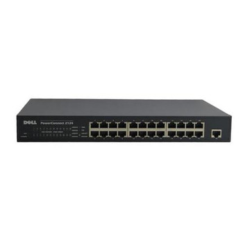 8X156 Dell PowerConnect 2124 24-Ports RJ-45 100Mbps 10Base-T/100Base-TX Fast Ethernet Desktop Switch with 1x 10/100/1000 Port (Refurbished)