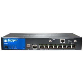 SRX210HE-POE Juniper SRX210 Enterprise Hardware Gigabit Services Gateway Router with 2x GE Ports and 6x FE Ports 1xmini-PIM Slot (Refurbished)