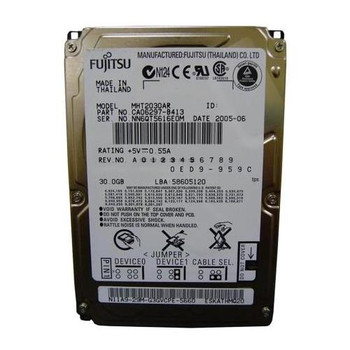 MHT2030AR Fujitsu 30GB 4200RPM ATA 100 2.5 2MB Cache Hard Drive
