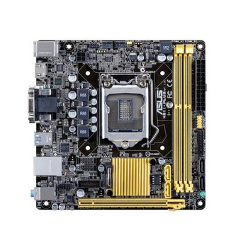 H81IPLUS ASUS H81i Plus LGA1150 Intel H81 DDR3 SATA3 Usb3 0 A GBe Mini Itx Motherboard (Refurbished)