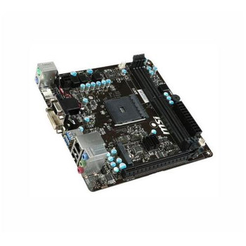 7865-001R MSI Socket-AM1 2 x DDR3 DIMM 2 x SATA 6Gb/s PCIe 2.0 USB 2.0 Mini-ITX System Board (Refurbished)