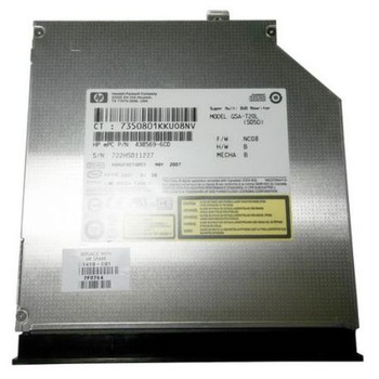 431410-001 HP 8x DVD+R/RW SuperMulti Dual Format Double Layer Lightscribe Optical Drive for Pavilion dv6000 Series Notebook
