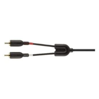 F8Z360TT07-P Belkin Stereo Audio Y-Cable Adapter 3.5mm-to-RCA Plug 7-inch Cable (Black) Mld