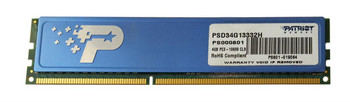 PSD34G13332H Patriot 4GB DDR3 Non ECC PC3-10600 1333Mhz 2Rx8 Memory