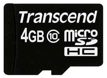 TS4GUSDHC10 Transcend 4GB Class 10 microSDHC Flash Memory Card