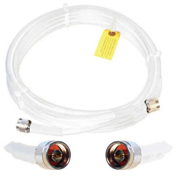 952420 Wilson 400 Ultra Low-Loss Coax Cable N-Male / N-Male White Coaxial for Network Device 20 ft 1 x N-Type Male Antenna 1 x N-Type Male Antenna Whi