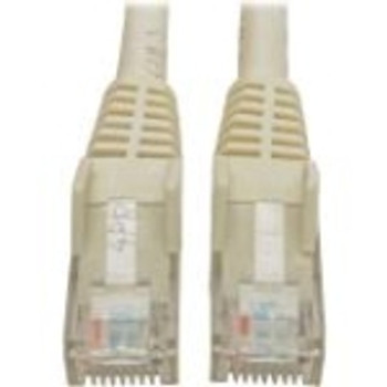 N201-004-WH Tripp Lite Cat6 GbE Gigabit Ethernet Snagless Molded Patch Cable UTP White RJ45 M/M 4ft 4