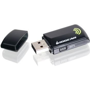 GWU625 Iogear IEEE 802.11n USB Wi-Fi Adapter 300 Mbps 328.1 ft Indoor Range (Refurbished)