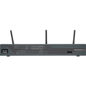 C881W-A-K9 Cisco 881W Wireless Integrated Services Router IEEE 802.11n 3 x Antenna ISM Band 54 Mbps Wireless Speed 4 x Network Port 1 x Broadband Port