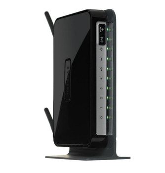 DGN2200 Netgear Wireless Router IEEE 802.11n ISM Band 300 Mbps Wireless Speed 4 x Network Port USB Desktop (Refurbished)