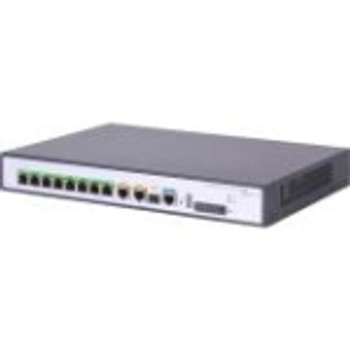 JH301AR HP FlexNetwork MSR958 1GbE and Combo 2GbE WAN 8GbE LAN PoE Router Refurbished 10 Ports Management Port PoE Ports 1 Slots Gigabit Ethernet 1U R
