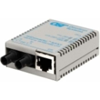 1600-0-6 miConverter/S 10/100 Ethernet Fiber Media Converter RJ45 ST Multimode 5km 1 x 10/100BASE-T 1 x 100BASE-FX USB Powered