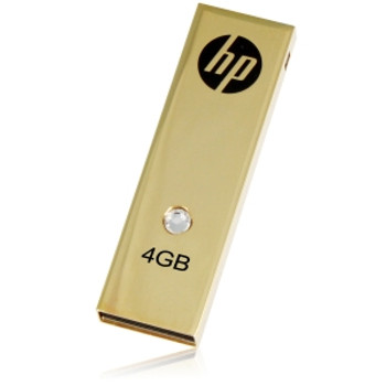 P-FD4GBHP335-BX PNY HP 4GB Flash Drive Ext USB (Gold Plated)