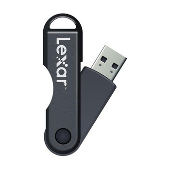 LJDTT32GABNL Lexar JumpDrive TwistTurn 32GB USB 2.0 Flash Drive (Gray)