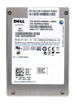 MCC0E1HG5MXP-0VBD3 Samsung SS805 Series 100GB SLC SATA 3Gbps 2.5-inch Internal Solid State Drive (SSD)