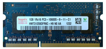 HMT312S6DFR6C-H9N0-AA Hynix 1GB PC3-10600 DDR3-1333MHz non-ECC Unbuffered CL9 204-Pin SoDimm Single Rank Memory Module HMT312S6DFR6C-H9N0-AA Hynix 1GB PC3-10600 DDR3-1333MHz non-ECC Unbuffered CL9 204-Pin SoDimm Single Rank Memory Module