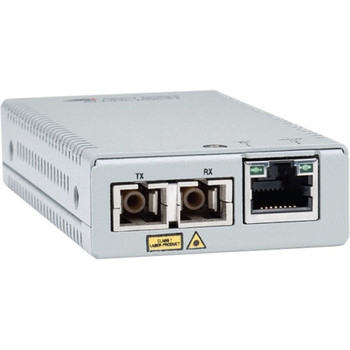 AT-MMC2000/SP Allied Telesis Transceiver/Media Converter 1 x Network (RJ-45) Gigabit Ethernet 10/100/1000Base-T 1000Base-X 1 x Expansion Slots SFP Wa AT-MMC2000/SP Allied Telesis Transceiver/Media Converter 1 x Network (RJ-45) Gigabit Ethernet 10/100/1000Base-T 1000Base-X 1 x Expansion Slots SFP Wa