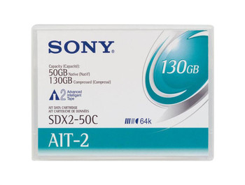 SDX250CR Sony 50GB(Native) / 100GB(Compressed) AIT-2 8mm Tape Media Ca