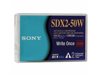 SDX250WA Sony 50GB(Native) / 130GB(Compressed) AIT-2 8mm WORM with MIC