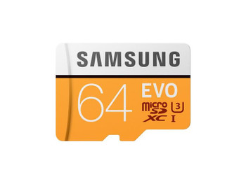 MB-MP64GA/EU Samsung EVO 64GB microSDXC UHS-I Flash Memory Card with A