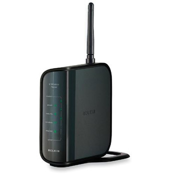 F5D7234-4 Belkin Wireless Router IEEE 802.11b/g ISM Band 54 Mbps Wireless Speed 4 x Network Port 1 x Broadband Port (Refurbished)