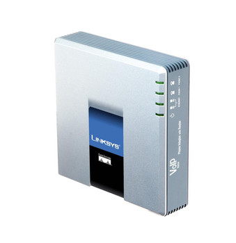 SPA2102-SF Cisco Linksys SPA2102 VoIP Gateway 1 x 10/100Base-TX LAN 1 x 10/100Base-TX WAN 2 x FXS (Refurbished)