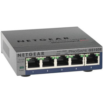 GS105E100NAS3 NetGear ProSafe 5-Port 10/100/1000Mbps RJ45 Gigabit Ethe
