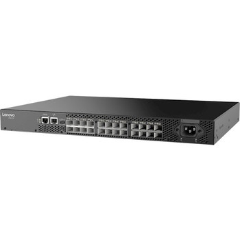 6559F1A Lenovo DB610S Fibre Channel Switch 16 Gbit/s 24 Fiber Channel Ports 24 x Total Expansion Slots Rack-mountable (Refurbished)