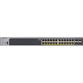 GS728TPv2 Netgear Stackable Smart Managed Switch Series () - 24 Ports - Manageable - 3 Layer Supported - Modular - 4 SFP Slots - 226 W Power Consumpti