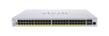 CBS350-48FP-4G-NA Cisco 350 CBS350-48FP-4G Ethernet Switch - 52 Ports - Manageable - 2 Layer Supported - Modular - 4 SFP Slots - 74.03 W Power Consump