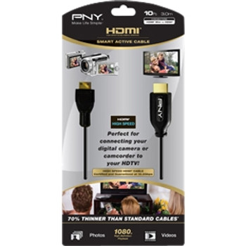 C-H-A10-C10-C PNY HDMI Cable HDMI for Camera, Camcorder, Audio/Video D