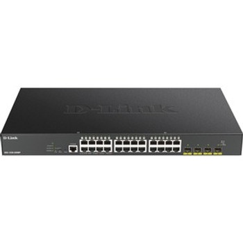 DGS-1250-28XMP D-Link 28-Port 10-Gigabit Smart Managed PoE Switch - 28 Ports - Manageable - Gigabit Ethernet - 1000Base-T - 3 Layer Supported - Modula
