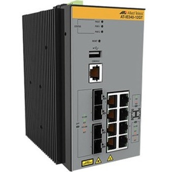 AT-IE340-12GP-80 Allied Telesis Industrial PoE+ Ethernet Layer 3 Switc