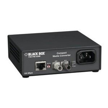LHC001A-R4 Black Box Fast Ethernet Compact Media Converter 1 x RJ-45 S