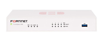 FG-30E-BDL-USG-980-12 Fortinet FortiGate 30E Network Security/Firewall Appliance - 5 Port - 10/100/1000Base-T - Gigabit Ethernet - 5 x RJ-45 - Desktop