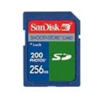 SDSDS-256-A99 SanDisk Shoot & Store 256MB SD Flash Memory Card