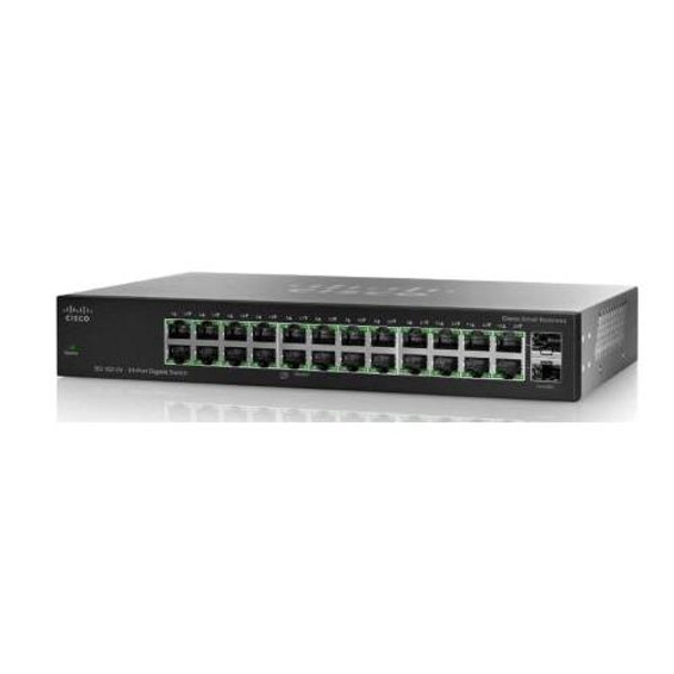 SG102-24 Cisco 24-Ports 10/100/1000Mbps 2 x Combo Mini-GBIC Slots Compact Unmanaged Switch (Refurbished)