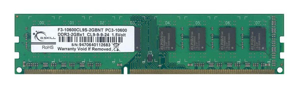 F3-10600CL9S-2GBNT G Skill 2GB DDR3 Non ECC PC3-10600 1333Mhz 2Rx8 Memory