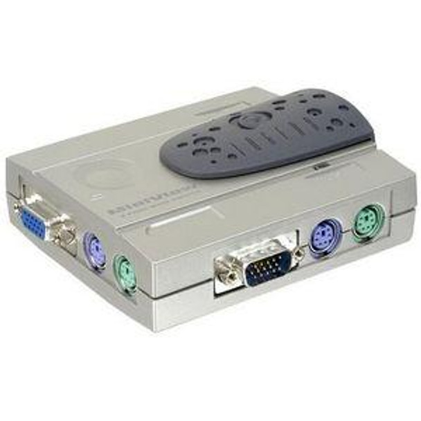 G-CS12 Iogear MiniView 2Port KVM Switch with cables (Refurbished)
