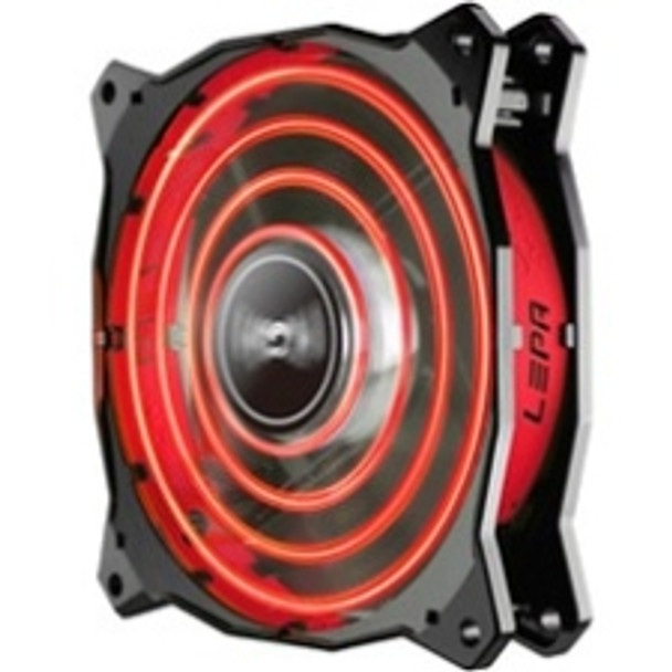 LPCPA12P-R LEPA CHOPPER ADVANCE Cooling Fan 120 mm 1500 rpm70.4 CFM 20 dB(A) Noise Barometric Oilless Bearing Red LED