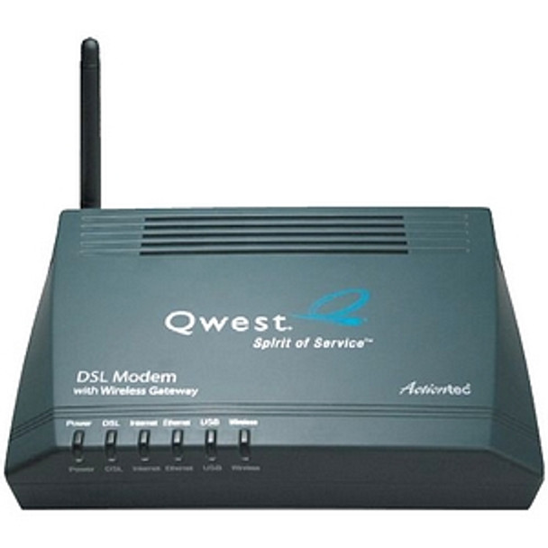 GT701WG Actiontec DSL Modem with Wireless Gateway 1 x WAN 1 x LAN 1 x USB