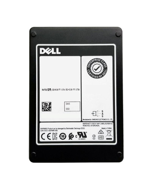 400-BDJX Dell 800GB SAS 12Gbps Write Intensive 2.5-inch Internal Solid